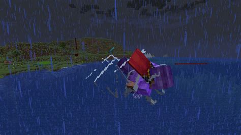 Minecraft trident, enchantments, ... Riptide – throwing a trident underwater or in rain transports the player, dealing splash damage (cannot be used with loyalty or channeling).